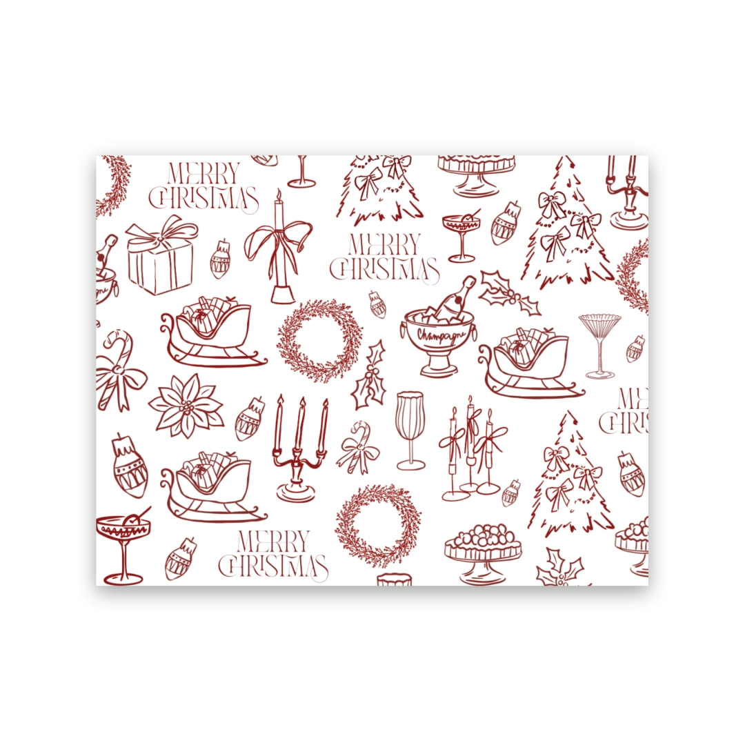 Papel De China Navidad
